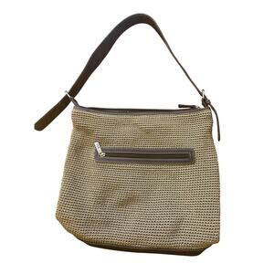 the sak brown crochet shoulder bag